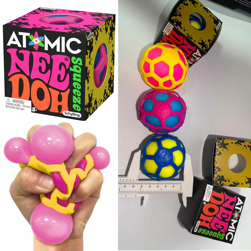 Sensory Fidget Toys - NeeDoh Squishy Schylling Atomic Stress; Relief