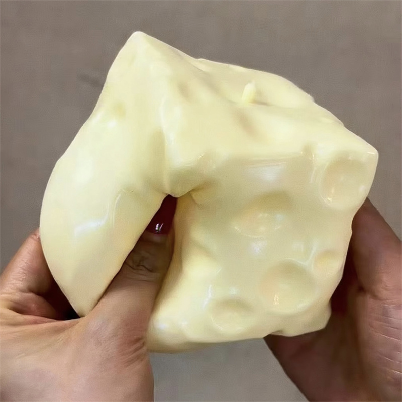 Sensory Fidget Toys - *~*-Jumbo Cheese Cube Stress Ball Big