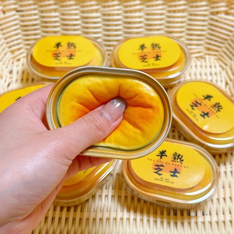 Squishy Simulated Cheese Bread - Sensory Fidget Toys review and price