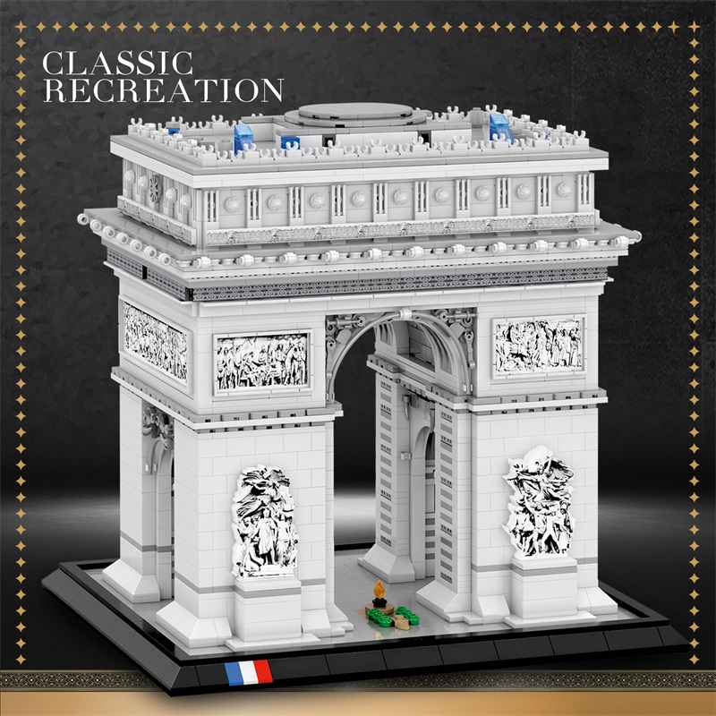 3381PCS Arc de Triomphe Model  - Kids Toys Paris review and price