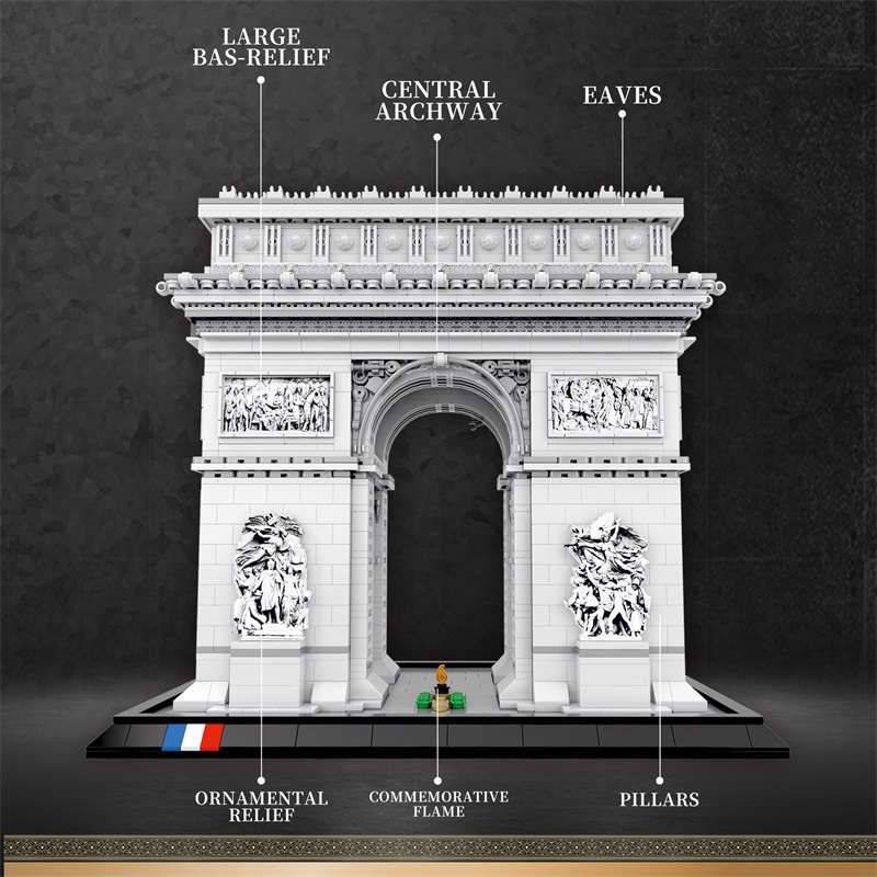 3381PCS Arc de Triomphe Model  - Kids Toys Paris review and price
