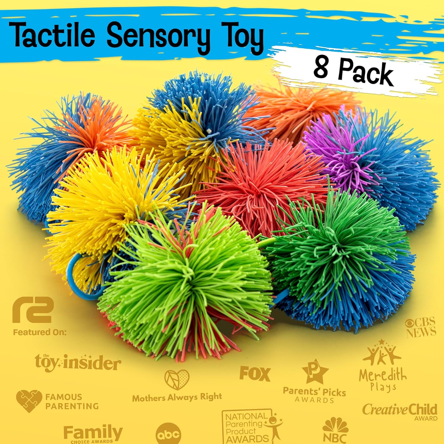 8 Pack Stringy Sensory Balls - - Kids Toys Basket review and price