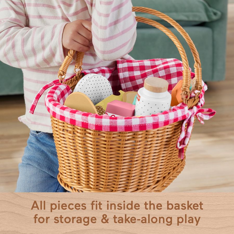 Wood Pretend Play Toy Picnic B - Kids Toys Basket review and price