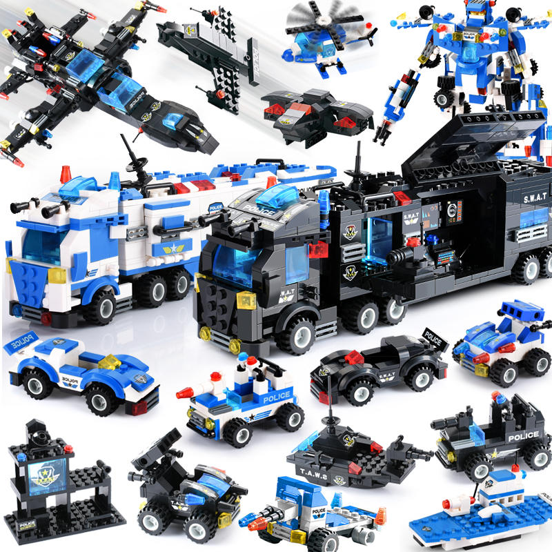 825+PCS Creative City Police B - Kids Toys Under £5 review and price