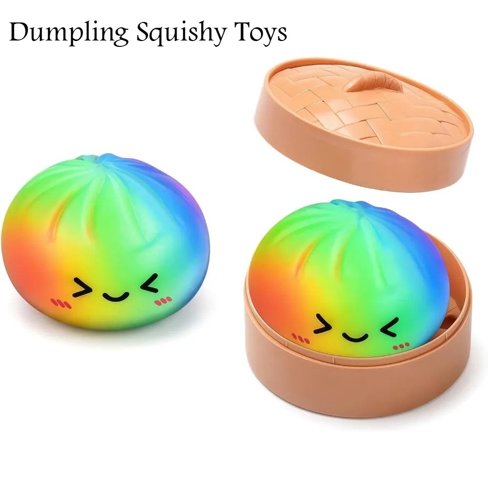 Rainbow Dumpling Squishy Toy T - Kids Toys Basket review and price