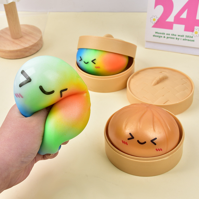 Rainbow Dumpling Squishy Toy T - Kids Toys Basket review and price