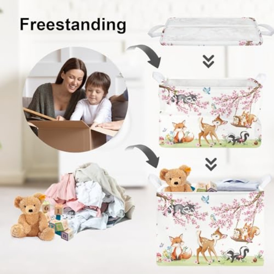 Forest Animal Baby Storage Bas - Kids Toys Basket review and price