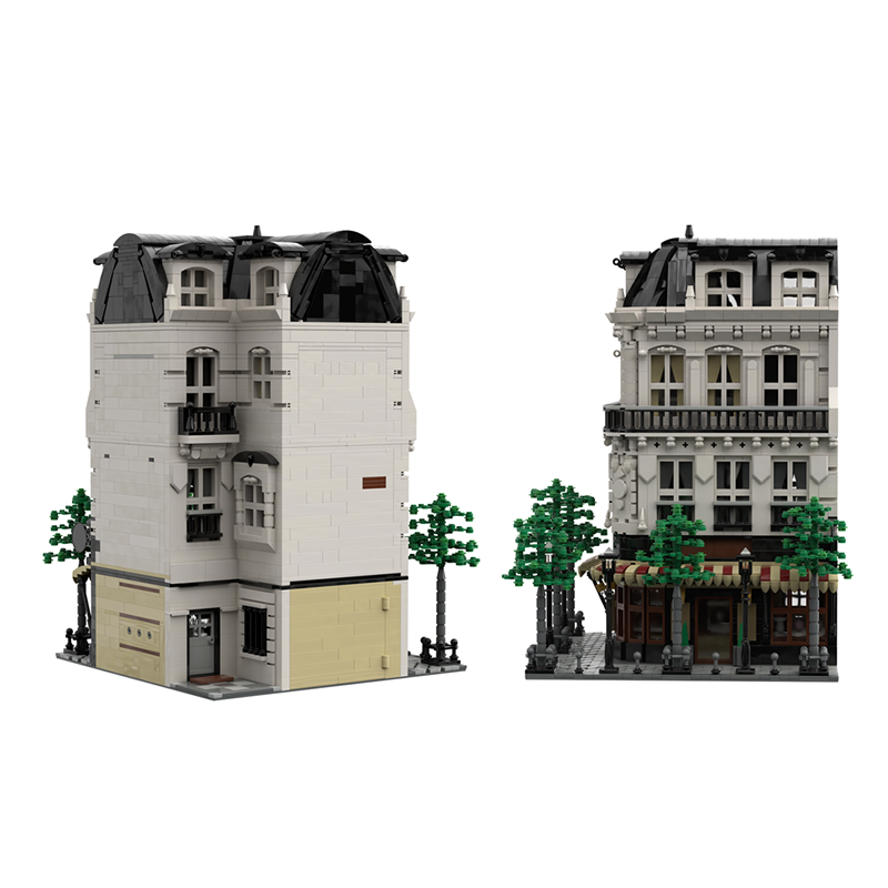 4204pcs MOC Paris Boulangerie  - Kids Toys Paris review and price