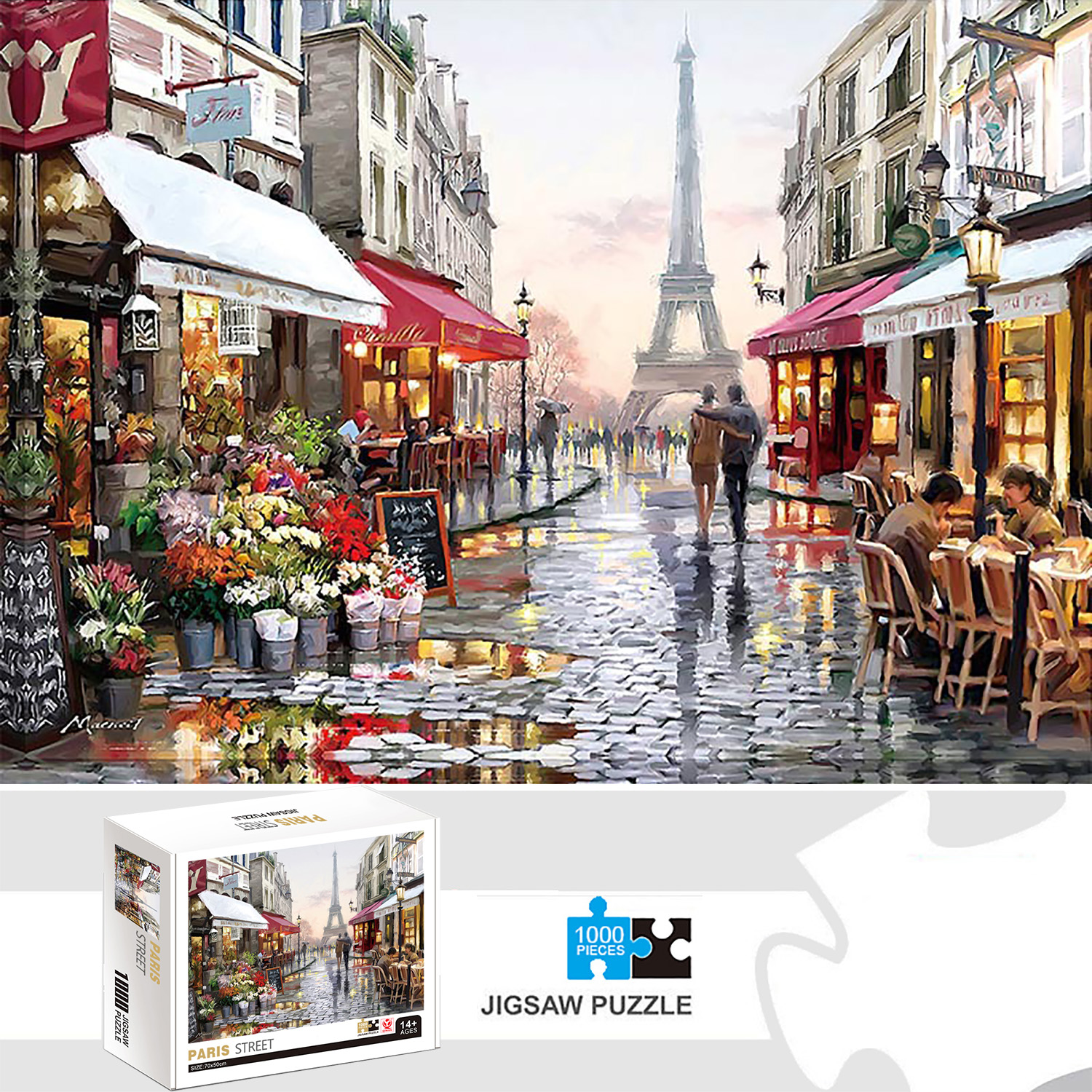 1000 Pieces Paris street Jigsa - Kids Toys Paris review and price
