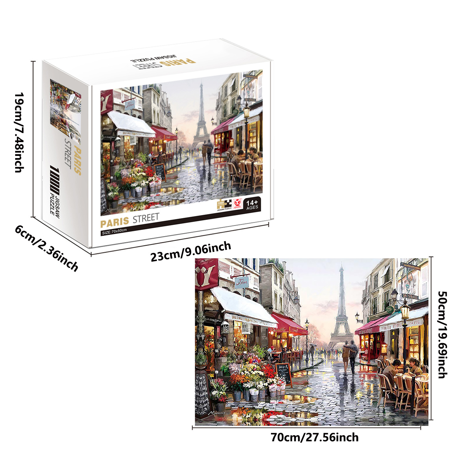 1000 Pieces Paris street Jigsa - Kids Toys Paris review and price