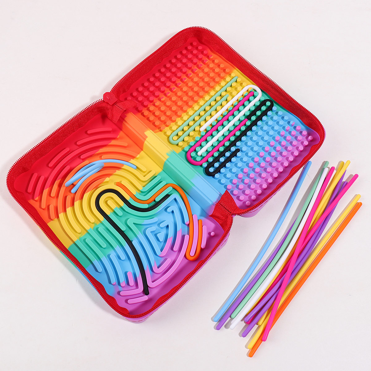 Silicone Rainbow Desk Statione - Sensory Fidget Toys review and price