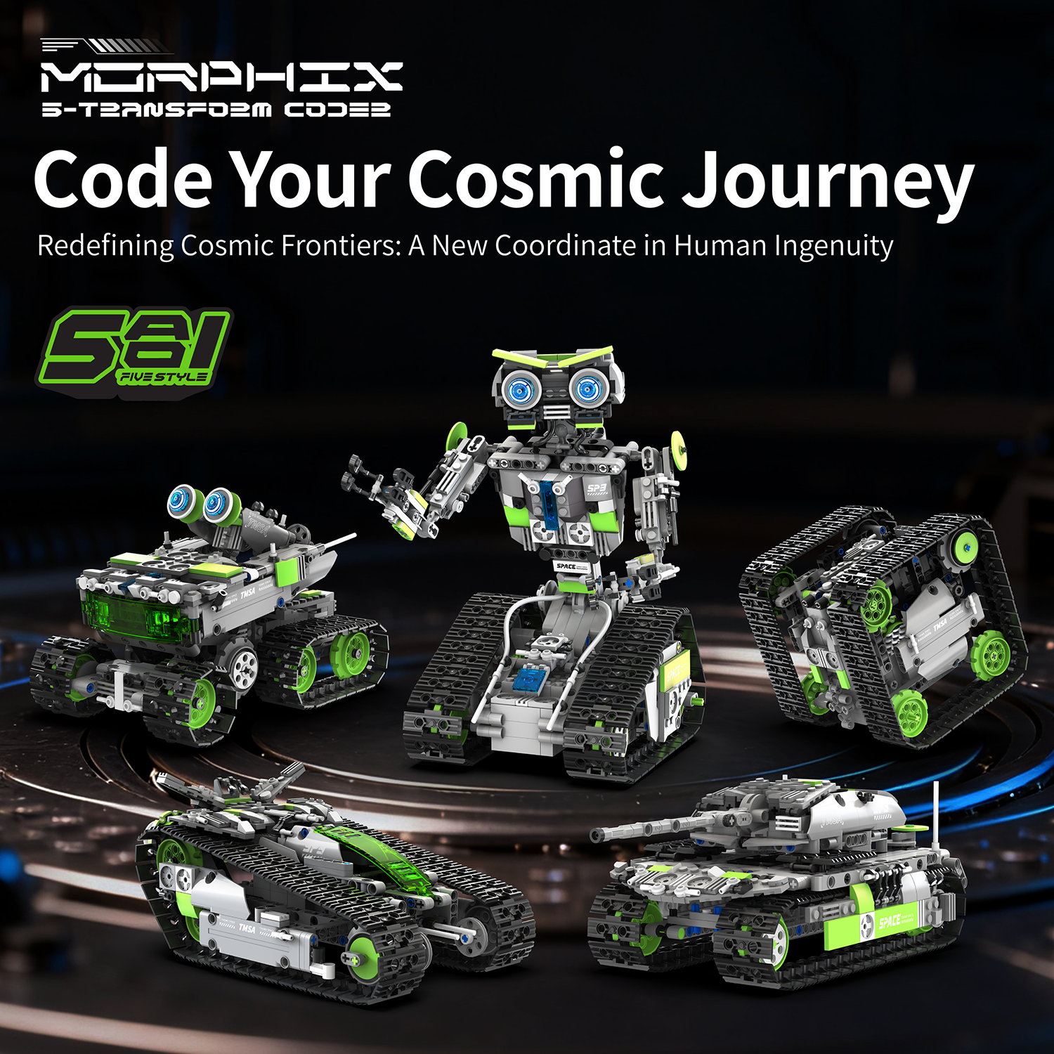 5-in-1 Space Robot Building Bl - Kids Toys Under £5 review and price