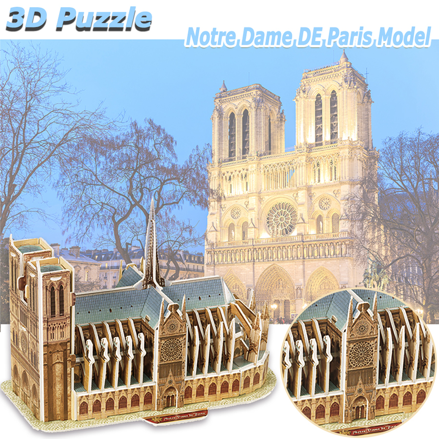 3D Puzzle Notre Dame De Paris  - Kids Toys Paris review and price