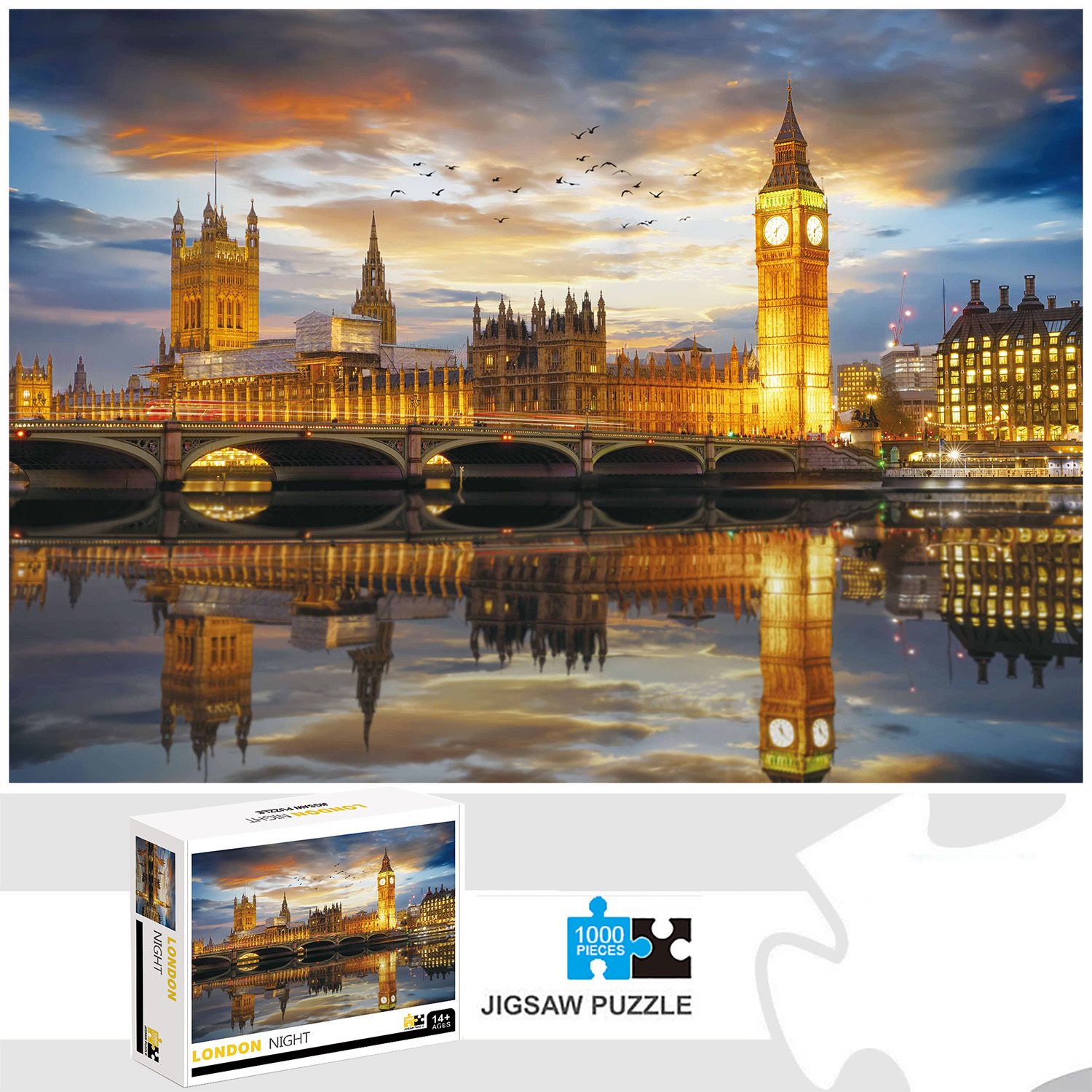 1000 Pieces London Night Jigsa - Kids Toys London review and price