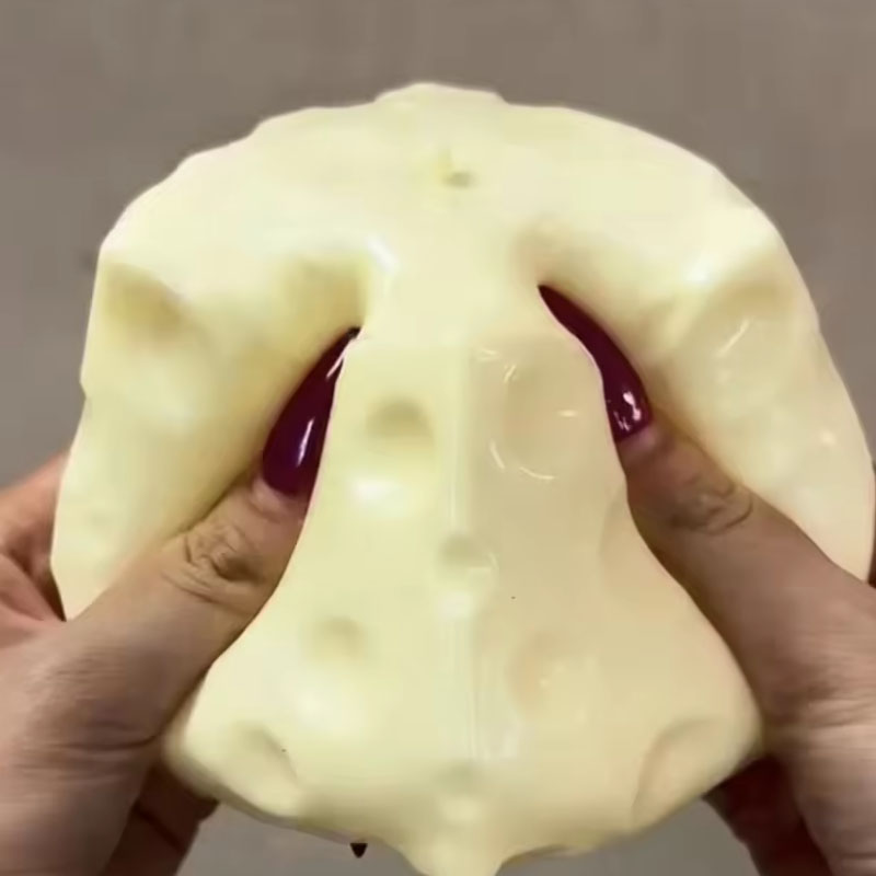 ◑Jumbo Cheese Cube Stress Ball - Sensory Fidget Toys review and price