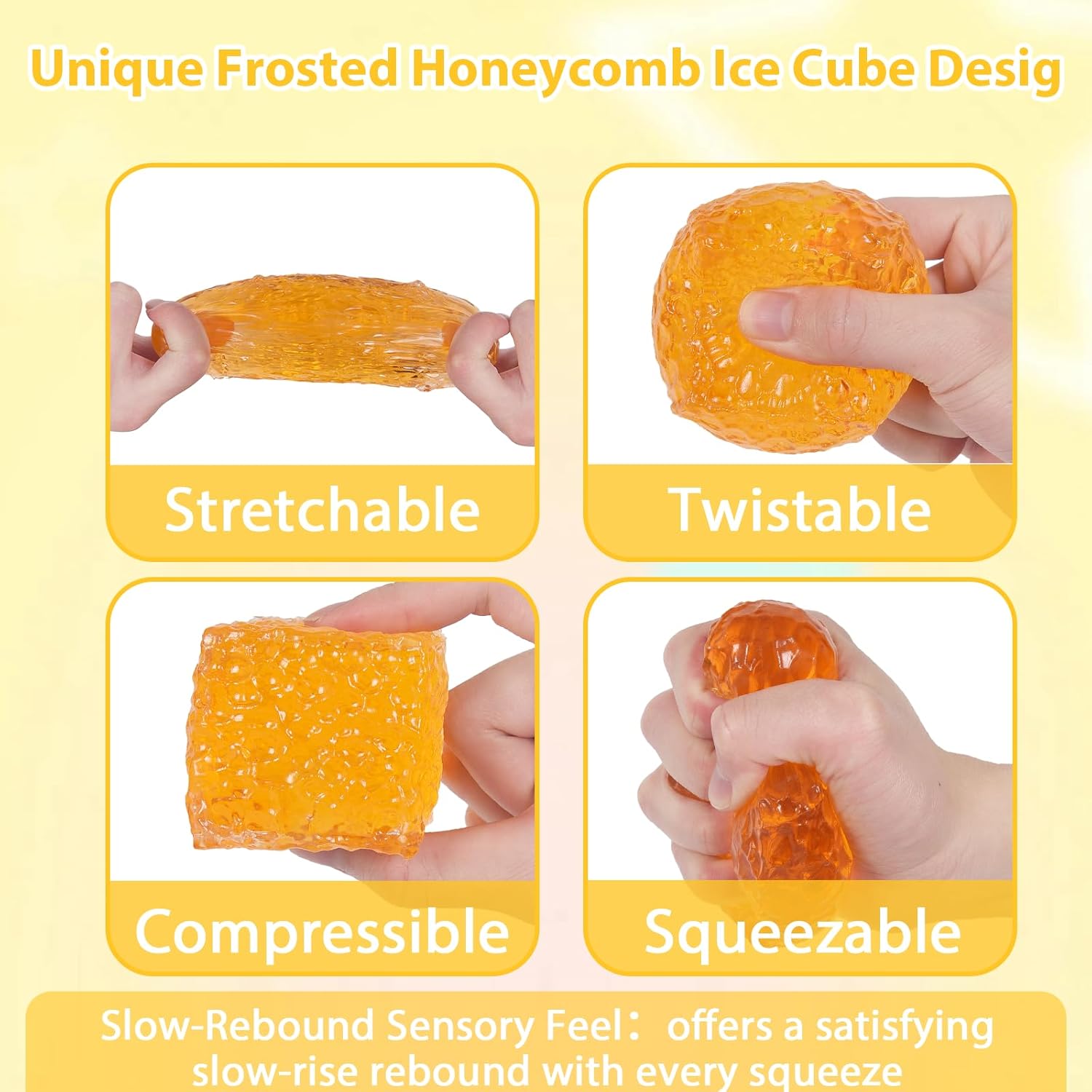 Frosted Honeycomb Ice Cube Squ - Sensory Fidget Toys review and price