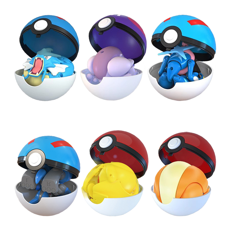 6Pcs/Set Pokemon Pokeball Tran - Kids Toys Under £5 review and price