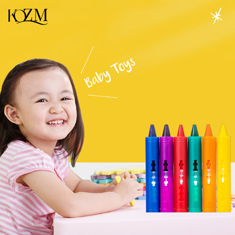 6Pcs Washable Bath Crayons Col - Kids Toys Drawing Easy review and price